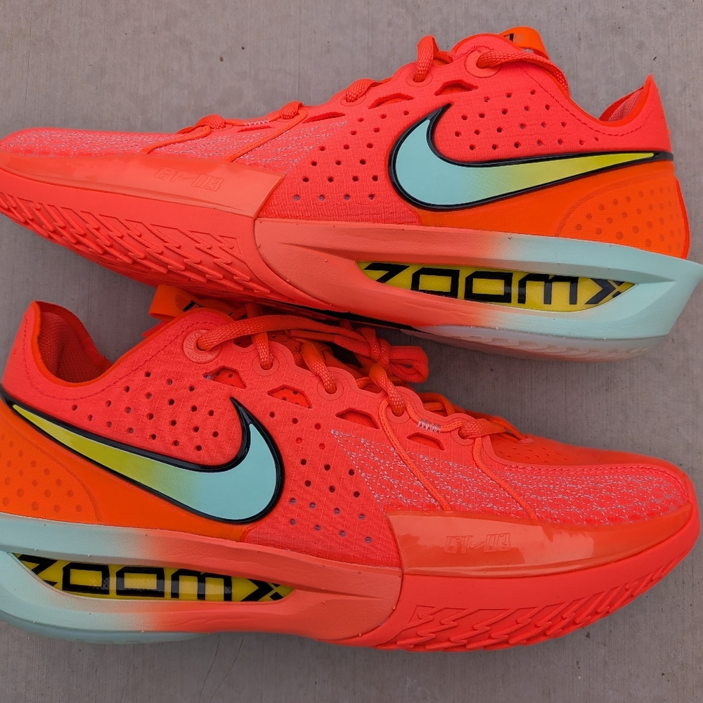 DS Nike Zoom Air GT Cut 3 Bright Mango Basketball Shoes